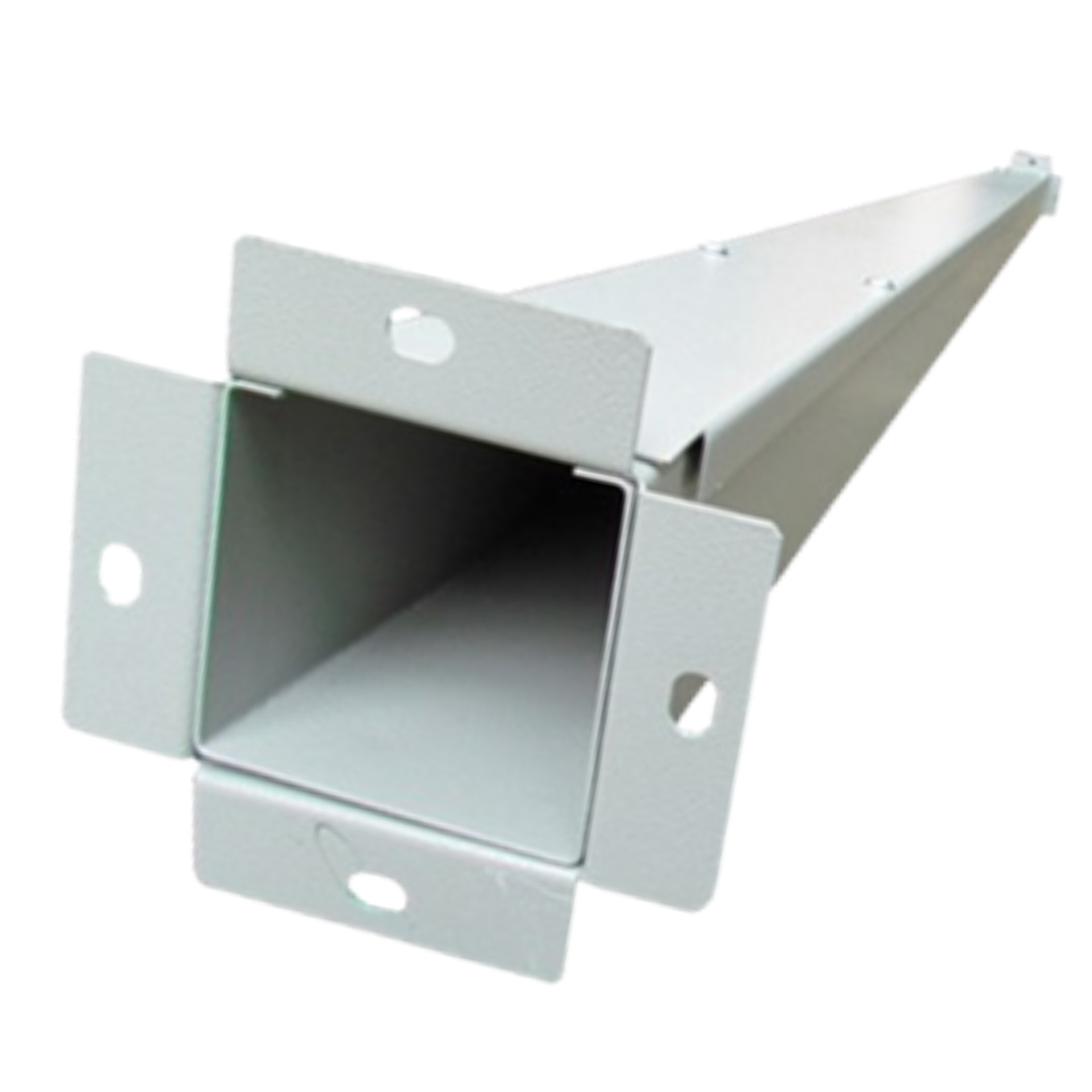 Canaleta Metálica Tipo Ducto Sin División 10x6 Cm Cal 22 Color Blanco ...